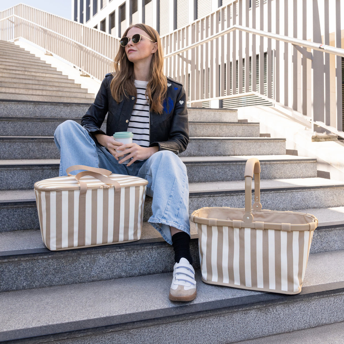 Reisenthel carrybag summerstripes coffee – BK6056 (3)
