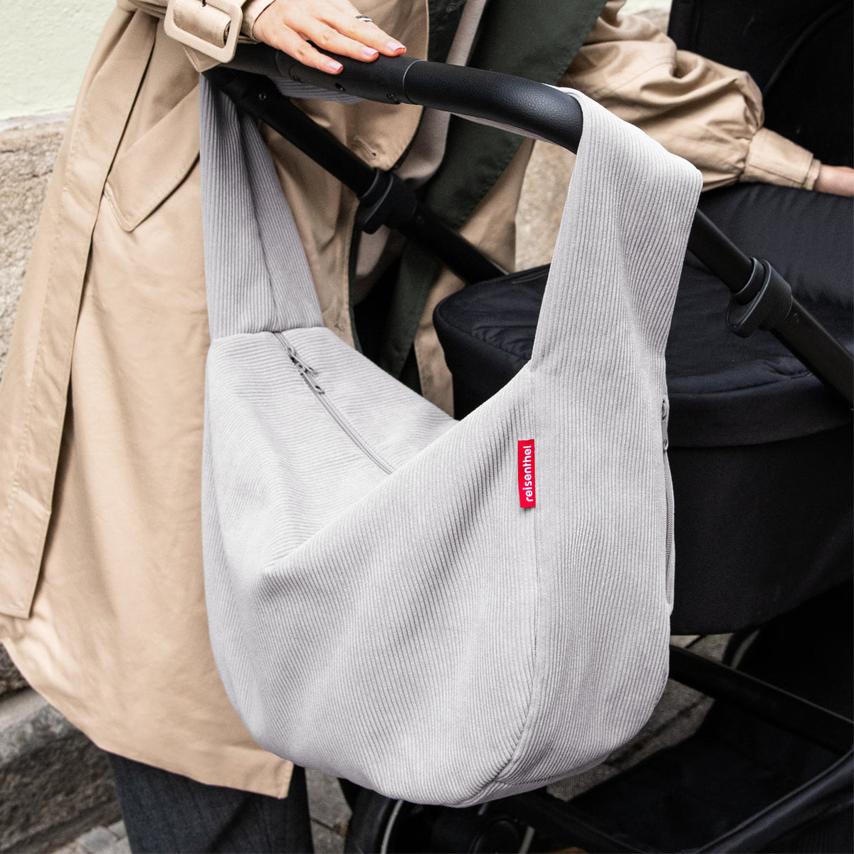 Reisenthel moonbag cord grey – GO7084 (3)