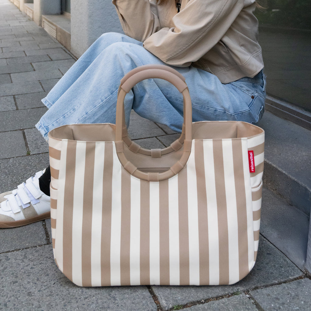 Reisenthel loopshopper L summerstripes coffee – OR6056 (3)
